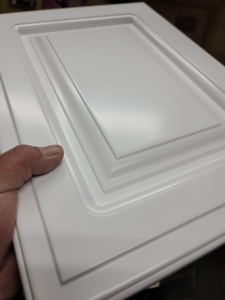 This product is designed for interior wood finishing applications such as cabinetry, tables, furniture, and millwork. 